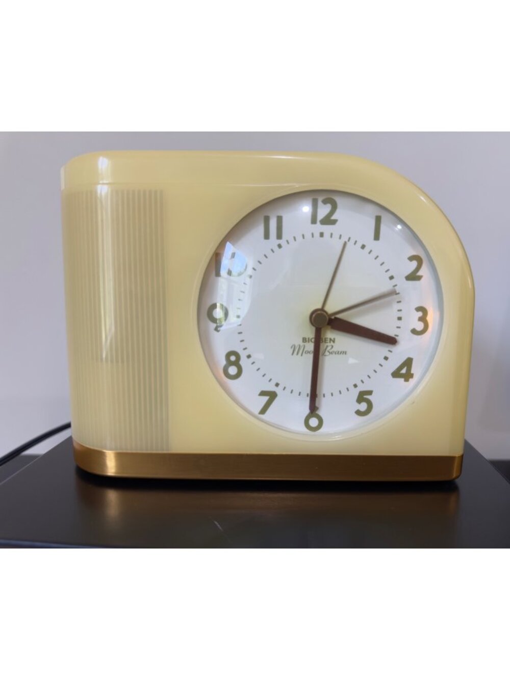 Westclox Big Ben Yellow Retro Style Moonbeam Alarm Clock Mid Century Modern Deco